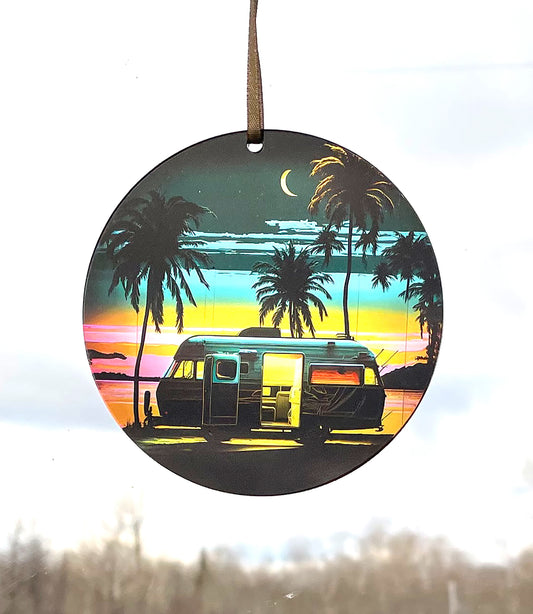 Camper, Acrylic Window Ornament #SC282