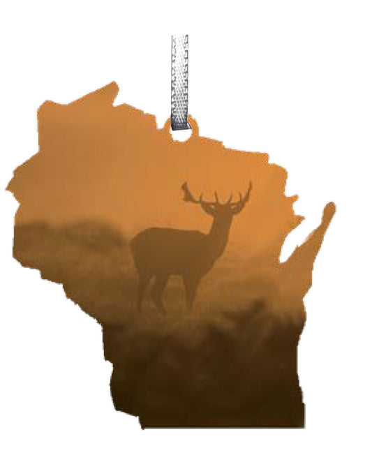 WI, Buck at Dawn, Ornament 2.5 inch, #8098