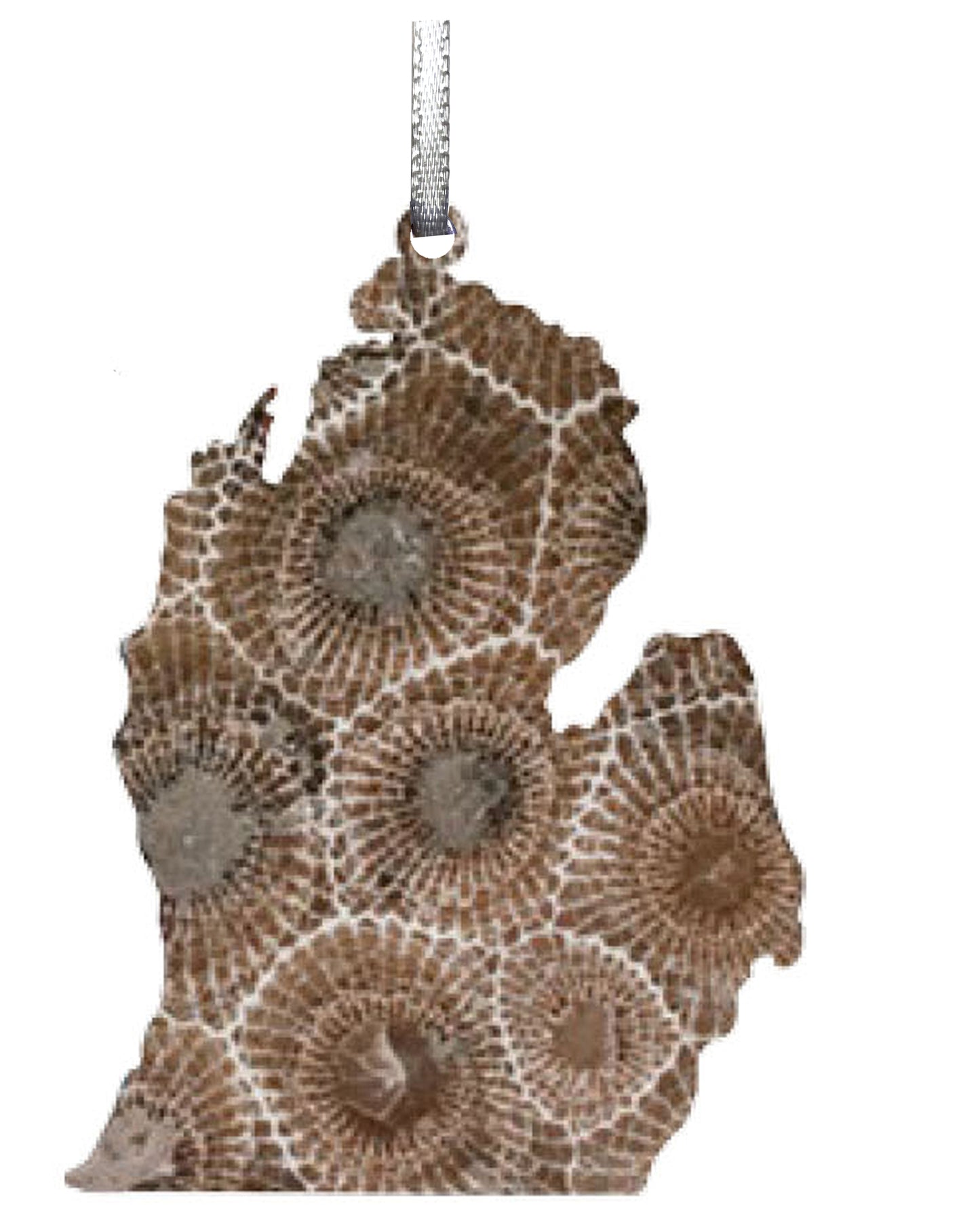 Lower MI, Petoskey Stone Ornament 3" #8210