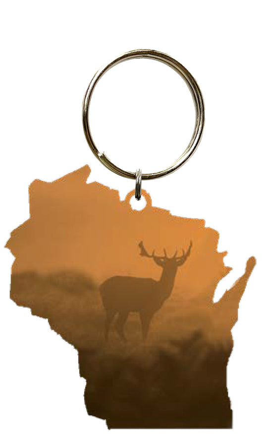 WI, Buck at Dawn, Key Chain #8558